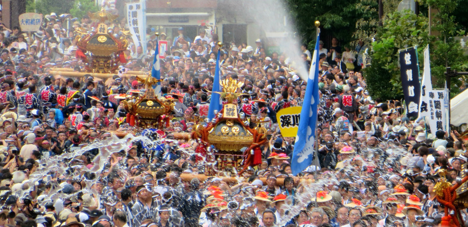 Lễ hội nước​ Fukagawa Hachiman 