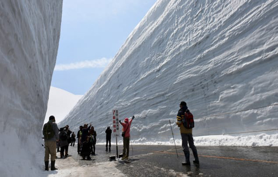 Cung đường tuyết tại Nhật Bản 