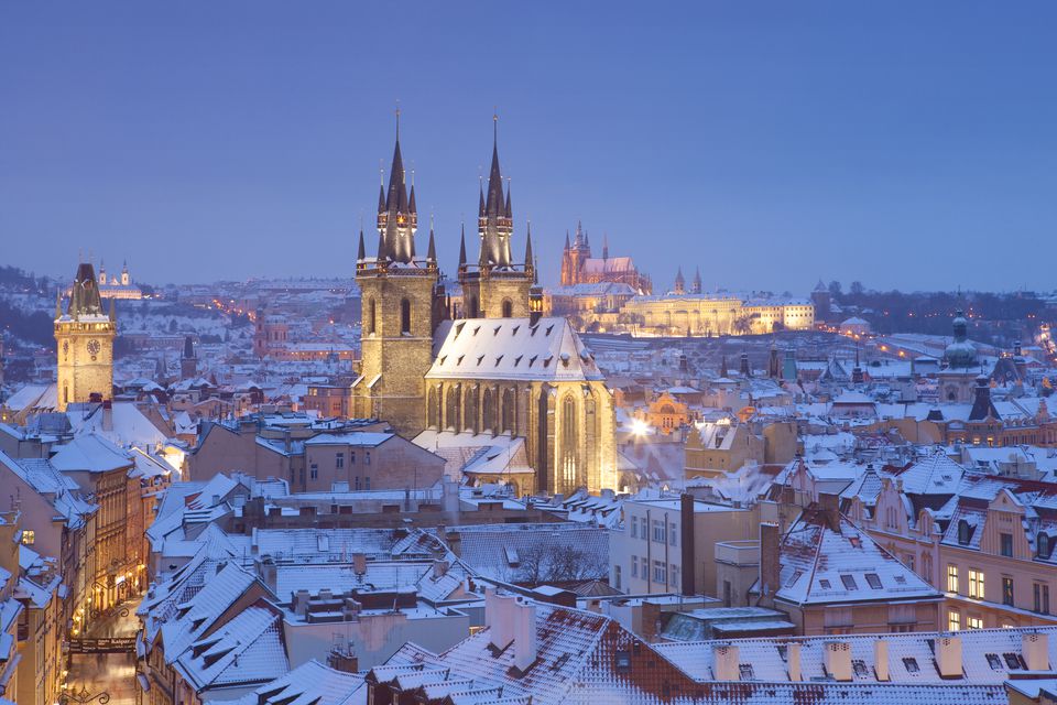 Khung cảnh khi mùa đông về tại Prague 