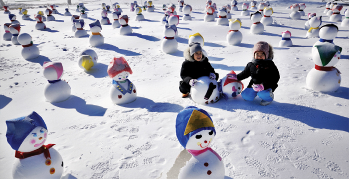 Hàn trăm hình tượng tuyết tại núi Taebaeksan