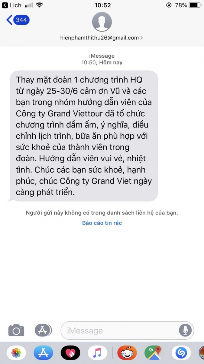 Nhận xét của khách hàng