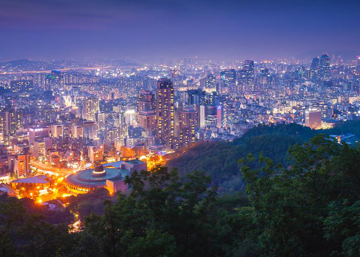 Thủ đô Seoul Hàn Quốc lung linh khi đêm xuống