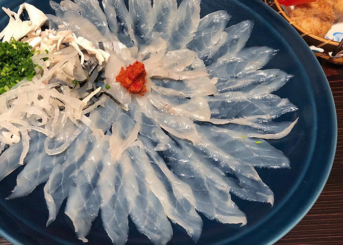 Món sashimi cá nóc